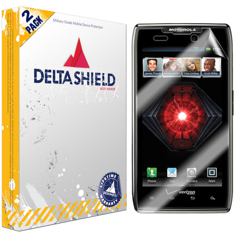 DeltaShield BodyArmor Motorola Droid Razr Maxx Ultra Clear Screen Protector (2-Pack)