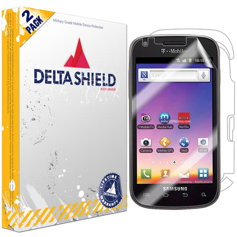 DeltaShield BodyArmor Samsung Galaxy S Blaze 4G Ultra Clear Front & Back Cover Protector (2-Pack)