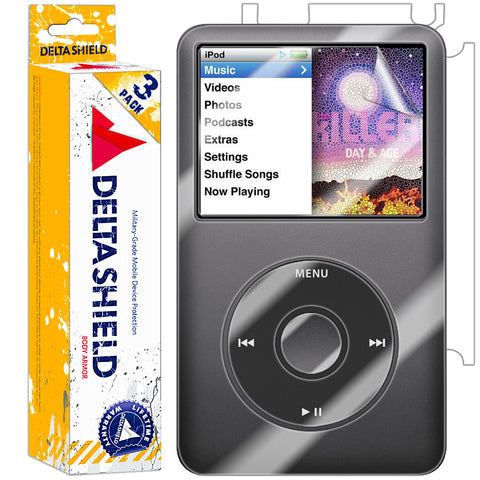 DeltaShield Front Back Protector For Apple iPod Classic 80GB