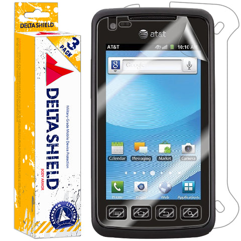 DeltaShield Front Back Protector For Samsung Rugby Smart