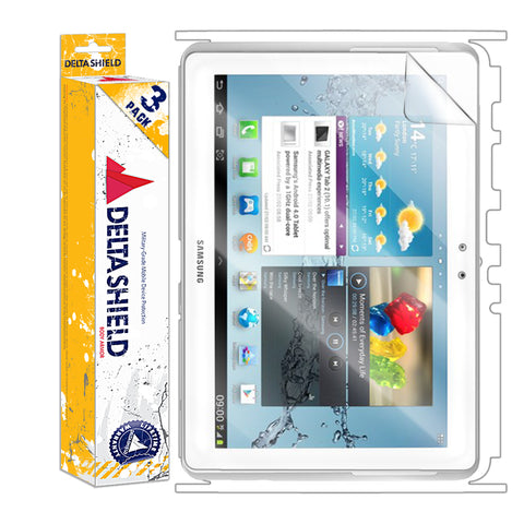 DeltaShield Front Back Protector For Samsung Galaxy Tab 2 10 1