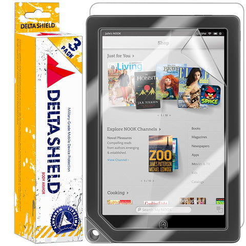 DeltaShield Front Back Protector For Barnes & Noble Nook HD+ 9 