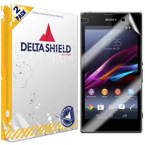 DeltaShield BodyArmor Sony Xperia Z1 Compact Ultra Clear Screen Protector (2-Pack)