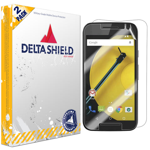 DeltaShield BodyArmor Motorola Moto G (3rd Gen 2015 Model) Ultra Clear Front & Back Cover Protector (2-Pack)