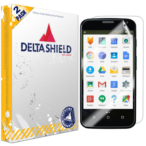 DeltaShield BodyArmor Motorola Moto X Pure Edition (Moto X Style) Ultra Clear Front & Back Cover Protector (2-Pack)