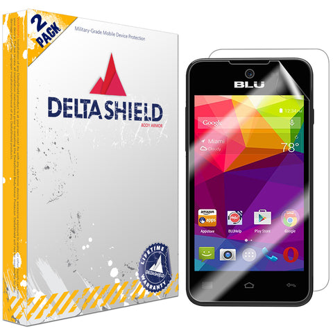 DeltaShield BodyArmor BLU Advance 4.0 L Ultra Clear Front & Back Cover Protector (2-Pack)
