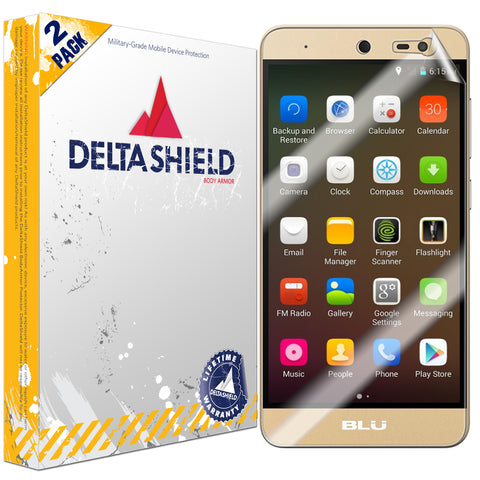 DeltaShield BodyArmor BLU Life X8 Ultra Clear Screen Protector (2-Pack)