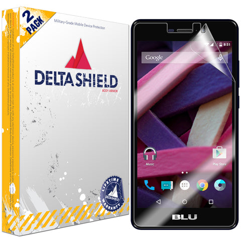 DeltaShield BodyArmor BLU Life XL LTE Ultra Clear Screen Protector (2-Pack)