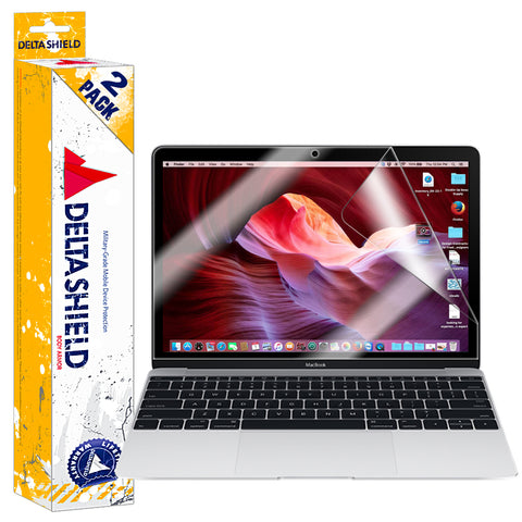DeltaShield BodyArmor Apple MacBook 12 (2015-2016) Ultra Clear Screen Protector (2-Pack)