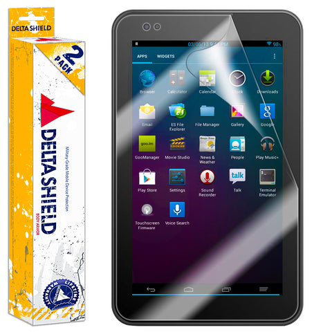 DeltaShield BodyArmor HP 7 Plus G2 Tablet Ultra Clear Screen Protector (2-Pack)
