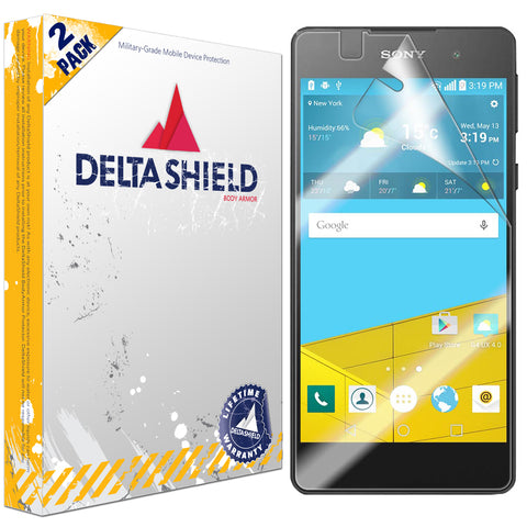 DeltaShield BodyArmor Sony Xperia E5 Ultra Clear Screen Protector (2-Pack)