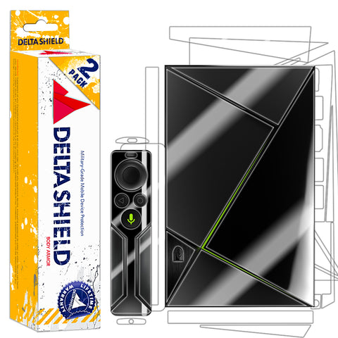 DeltaShield Front & Back Protector for NVIDIA Shield TV (2017,2nd Gen 16GB Version)