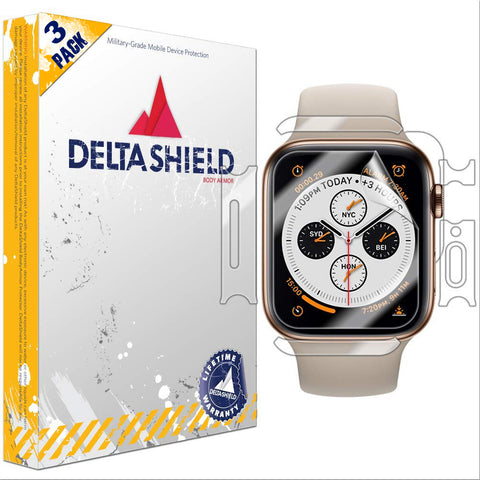 DeltaShield BodyArmor Apple Watch Series 4 (40mm) Full Body Protector [3-Pack]