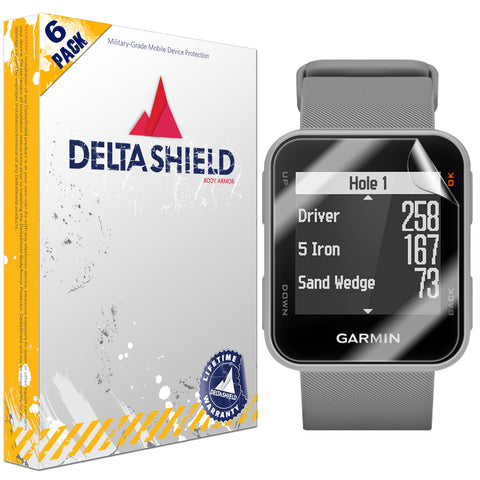 DeltaShield BodyArmor Garmin Approach S10 Ultra Clear Screen Protector (6-Pack)