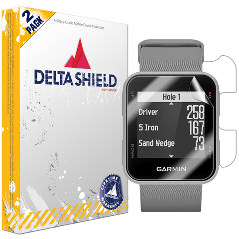 DeltaShield BodyArmor Garmin Approach S10 Front & Back Cover Protector (2-Pack)