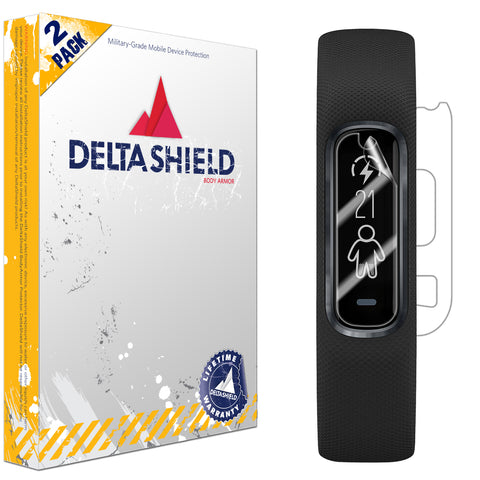 DeltaShield BodyArmor Garmin Vivosmart 4 Front & Back Cover Protector (2-Pack)
