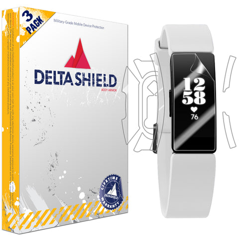 DeltaShield BodyArmor Fitbit Inspire HR Front & Back Cover Protector (2-Pack)