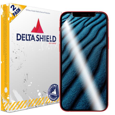 DeltaShield BodyArmor Apple iPhone 12 (6.1 inch) Screen Protector (2-Pack)