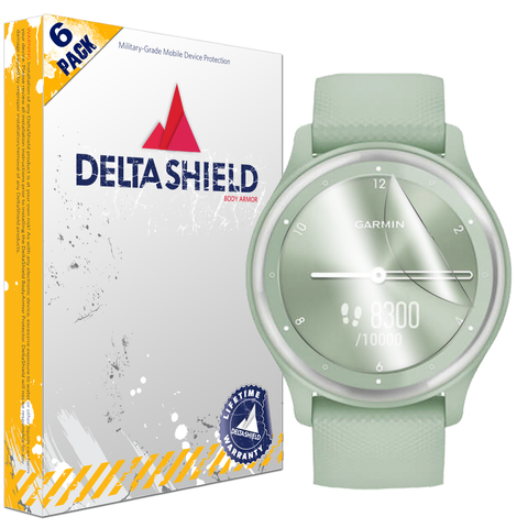 DeltaShield BodyArmor Garmin Vivomove Sport Ultra Clear Screen Protector (6-Pack)