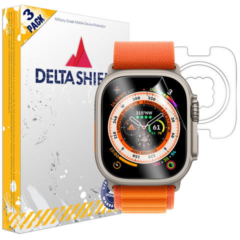 DeltaShield Apple Watch Ultra Version 2 49mm Front + Back Protector